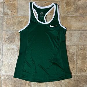 Nike Forest Green Tank with White Accents